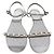 NWOB Chanel Sandali bianchi in vernice con catena di perle Sz.41 Usato