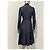 Louis Vuitton Abito cappotto stile trench in seta nera Valentino Sz.6 usato - vista 2