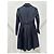 Louis Vuitton Abito cappotto stile trench in seta nera Valentino Sz.6 usato - vista 3