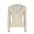 Blumarine Top de Punto Beige con Cuello Adornado