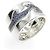 Autre Marque Georg Jensen Fusion Au750 Weißgold Schwarzgold Saphir Ring