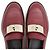 Hermès Mocassini Hermes Hot Kelly Buckle in pelle di vitello Marrone Bordò - vista 14