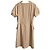 Autre Marque Vestido Rene sin cuello Beige - vista 3