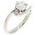 Autre Marque Pt900 Diamantring Silber