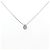 Autre Marque Collana in oro bianco K10 e diamanti Argento