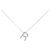 Autre Marque Collana Au750 Initial R Diamond Argento
