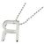 Autre Marque Collana Au750 Initial R Diamond Argento - vista 4
