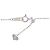 Autre Marque Collana Au750 Initial R Diamond Argento - vista 5