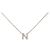 Autre Marque Collana Au750 Initial N Diamond Rosa