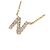 Autre Marque Collana Au750 Initial N Diamond Rosa - vista 3