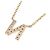 Autre Marque Collana Au750 Initial N Diamond Rosa - vista 4