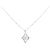 Autre Marque Collana in oro bianco Au750 e diamanti Argento