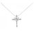 Autre Marque Collana Au750 Cuore Incrociato Diamante Argento