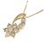 Autre Marque Collana Au750 Fiore e Diamanti D'oro - vista 3