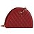 Timeless Borsa a tracolla CHANEL Matelassé con catena in pelle d'agnello rossa e CC dorato