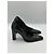 Prada Pumps aus schwarzem Leder mit Blockabsatz - Ansicht 4
