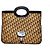 Borsa Christian Dior in tela monogramma Marrone
