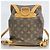 Zaino Louis Vuitton Monogram Montsouris MM Marrone - vista 12