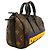 Borsa a mano Louis Vuitton Monogram LV Rubber Keepall XS Marrone - vista 2