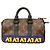 Borsa a mano Louis Vuitton Monogram LV Rubber Keepall XS Marrone - vista 8