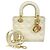 Borsa Christian Dior Cannage Lady Dior Bianco