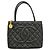 Borsa Tote Chanel in pelle di vitello martellata nera Nero