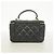 Borsa Vanity Chanel in pelle d'agnello nera Nero - vista 14