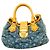 Borsa a mano Louis Vuitton Monogram Denim Pleaty Blu
