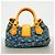 Borsa a mano Louis Vuitton Monogram Denim Pleaty Blu - vista 10