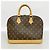 Borsa Louis Vuitton Alma Monogram Marrone - vista 9