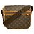 Borsa a tracolla Louis Vuitton Monogram Bosphore PM Marrone