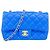 Borsa a spalla Mini Matelassé con catena Chanel Blu