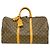 Borsa Louis Vuitton Boston Monogram Keepall 50 Marrone