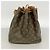 Noe Borsa a tracolla Louis Vuitton Monogram Petit Noé Marrone - vista 11