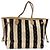 Borsa Tote Louis Vuitton Rayures Neverfull Marrone