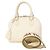 Borsa a mano Louis Vuitton Alma BB in pelle Epi Bianco