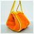 Hermès Sac Cabas PM Canvas Tote Bag Arancione Giallo - vista 2