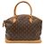 Louis Vuitton Monogram Lockit Horizontal Handtasche Braun - Ansicht 2