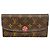 Louis Vuitton Monogram Portefeuille Emilie Long Wallet Rosso