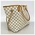 Borsa Tote Louis Vuitton Damier Azur Neverfull MM Bianco - vista 2