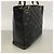 Borsa Tote Chanel in pelle di vitello martellata nera Nero - vista 2