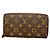 Louis Vuitton Monogram Zippy Long Wallet Braun