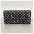 Louis Vuitton Monogram Multicolor Portefeuille Sarah Long Wallet Nero Rosso - vista 10