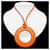 Hermès Collana Lente d'ingrandimento Hermes Arancione - vista 9