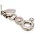 Portachiavi Chanel Heart Clover Nero Argento - vista 6