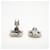 Orecchini a clip Chanel Silver Argento - vista 3
