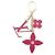 Louis Vuitton Epi Bijou Sac Fleur Charm Keyring Argento Porpora
