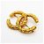 Spilla Chanel placcata oro con logo Coco e motivo lava D'oro - vista 2