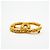 Spilla Chanel placcata oro con logo Coco e motivo lava D'oro - vista 3