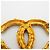 Spilla Chanel placcata oro con logo Coco e motivo lava D'oro - vista 4